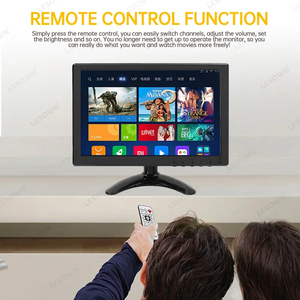 LESOWN 10 1-дюймовый монитор FHD 1280X800 промышленный дисплей VAG HDMI AV BNC 1920x1200 IPS ЖК-экран для