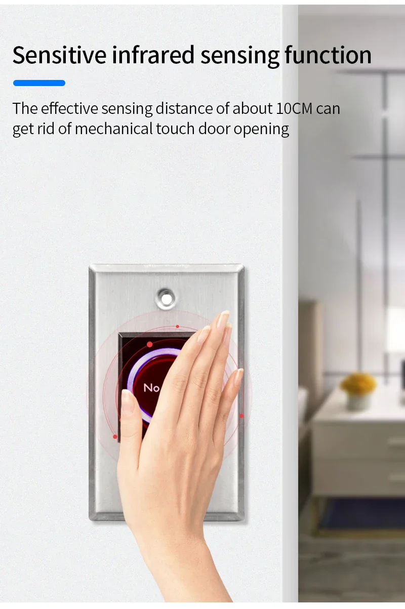 Инфракрасный индукционный кнопочный переключатель 433 м 12-24 В