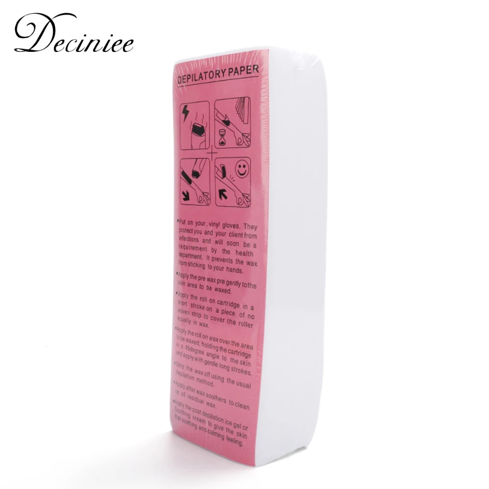 

100pcs/Set Depilatory Paper Removal Nonwoven Body Cloth Hair Remove Wax Paper Rolls Hair Removal Epilator Wax Strip Paper Roll