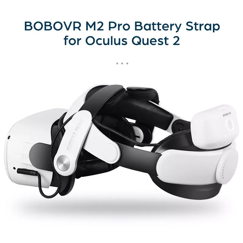 

2023New BOBOVR M2 Pro Battery Strap For Oculus Quest 2 Elite Strap B2 Battery Pack F2 Air Fan No Fog Interface C2 Carrying Bag C