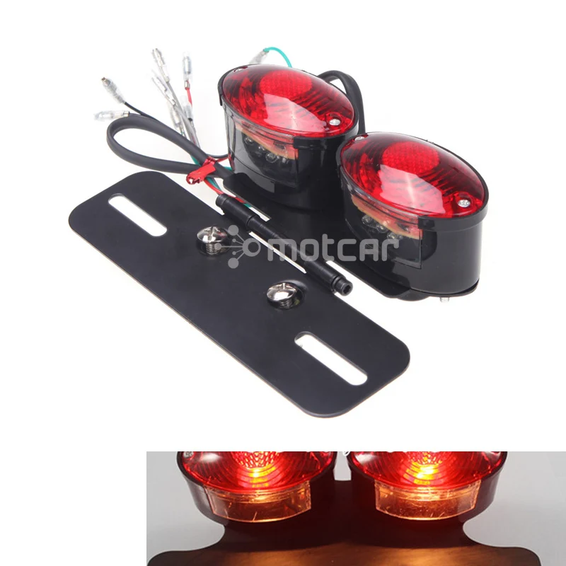 

Universal 12V Led Car Led Brake Light Car Plate Light Bulbs Vehicle Red Car Light Indicator Lamp 34 LED License Plate Holder