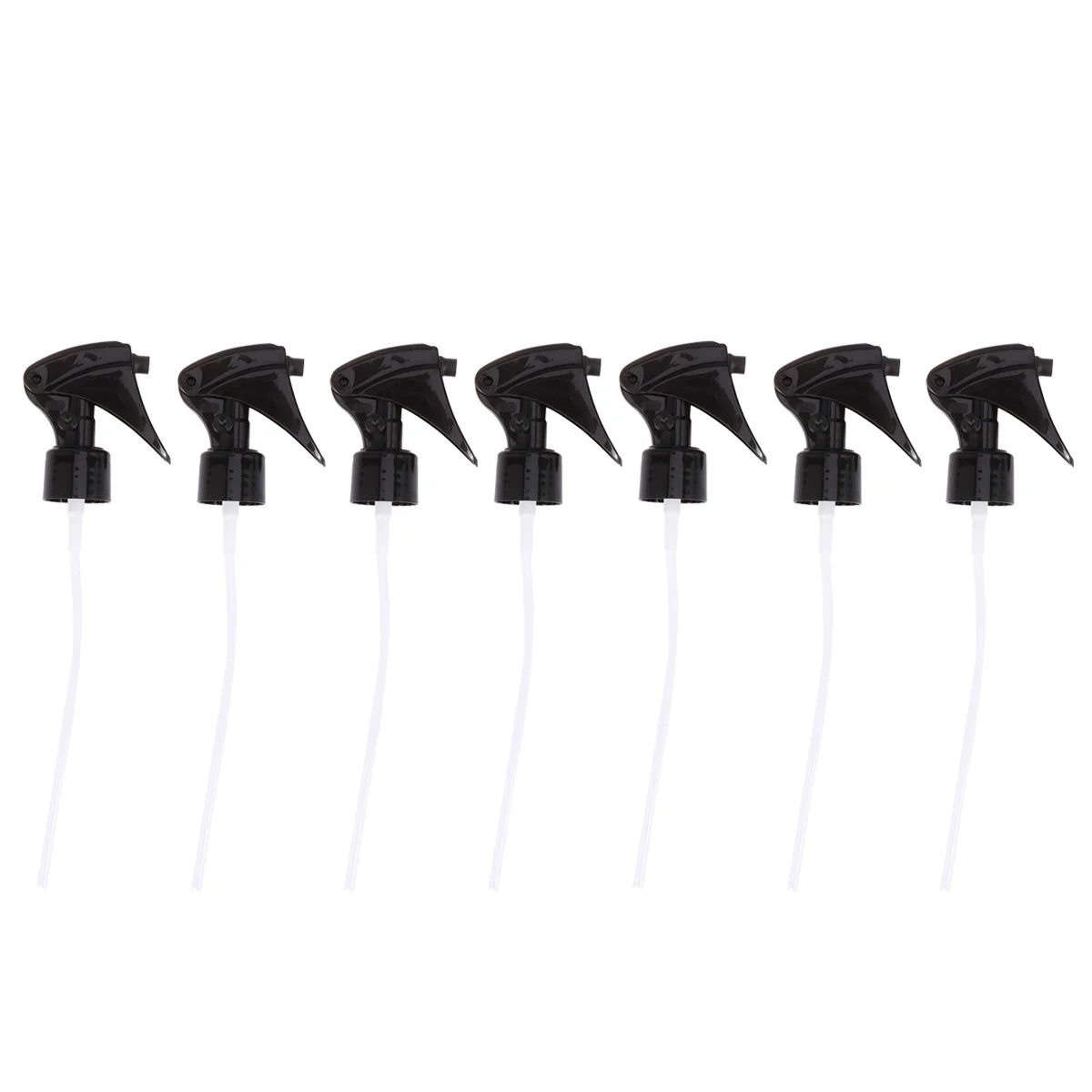 

8pcs Trigger Sprayer Replacement Nozzle Tops Reusable Mist Stream Mouse Shaped Settings for Round Neck Spray Bottles (H01 Black