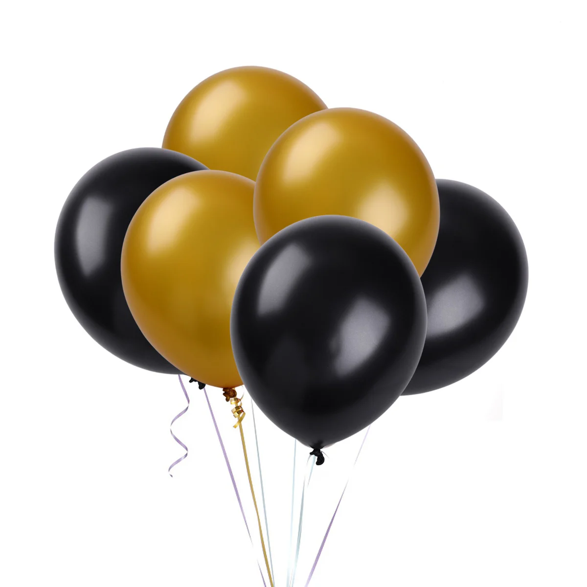 

Balloon Balloons Party Round Matte Gold Wedding Decorative Latex Pastel