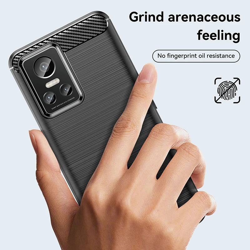 For Realme GT Neo3 Case for Realme GT Neo3 Cover Shell Business Style Soft Silicone Protective Phone Case for Realme GT Neo 3
