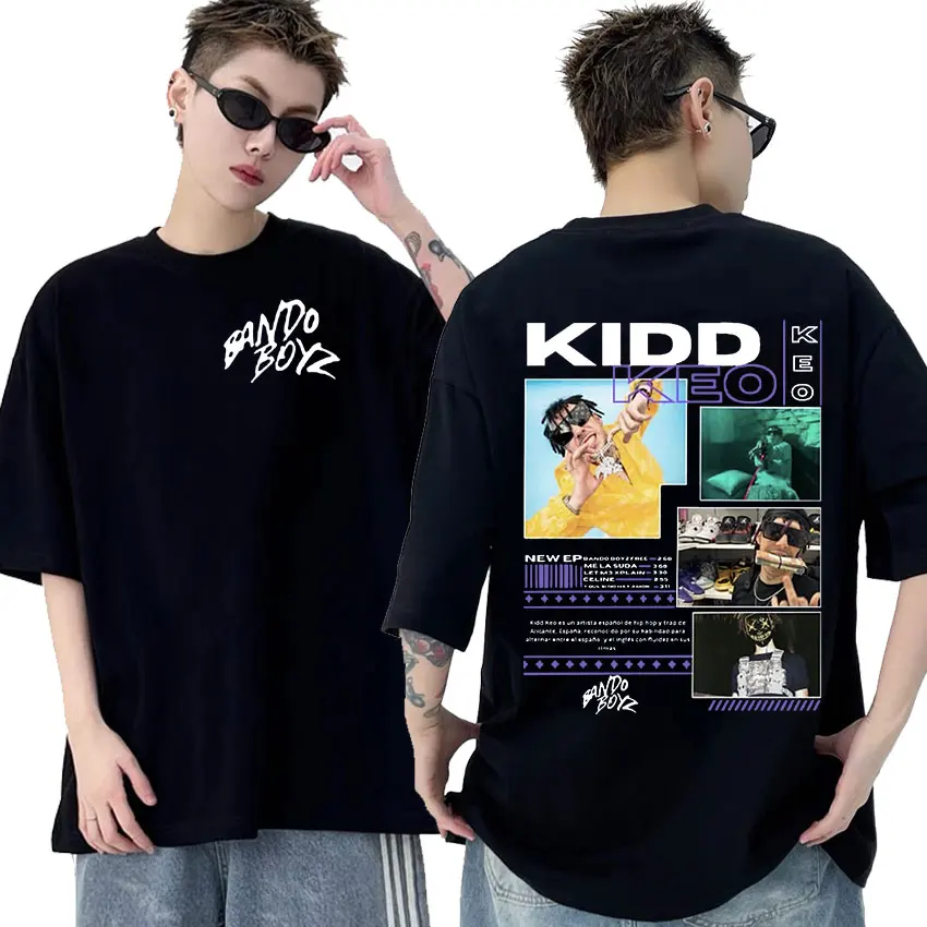 Рэпер KIDD KEO Tour 2025 футболка с графическим рисунком мужская модная высокого