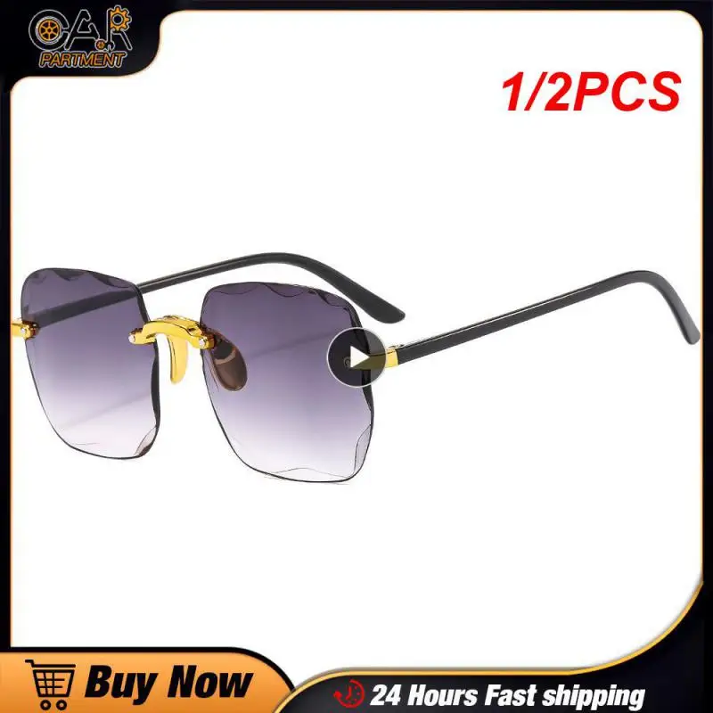 

1/2PCS Vintage Small Cat eye Frame Sunglasses For Women Men Retro Brand Designer Women Sun Glasses Square Eyewear UV400
