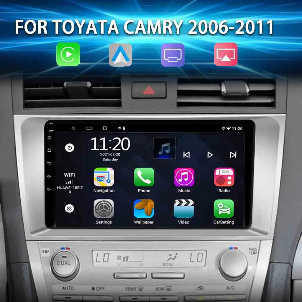 

Binize 9 Inch Android 10 Car Radio Stereo For Camry 2006-2011 With Zlink Wireless Carplay Bluetooth Mirrorlink