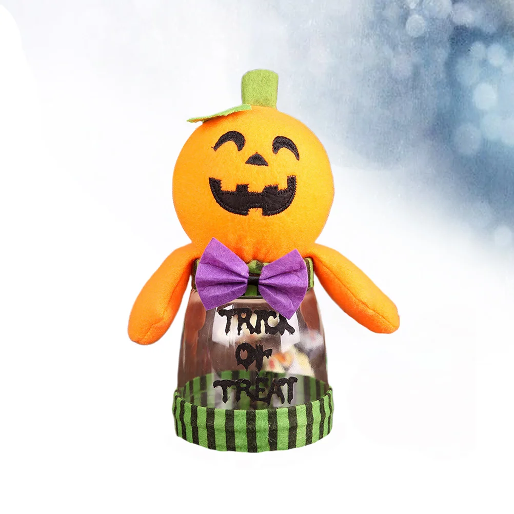 

Candy Jar Cartoon Pumpkin Candy Bottle Transparent Candy Container