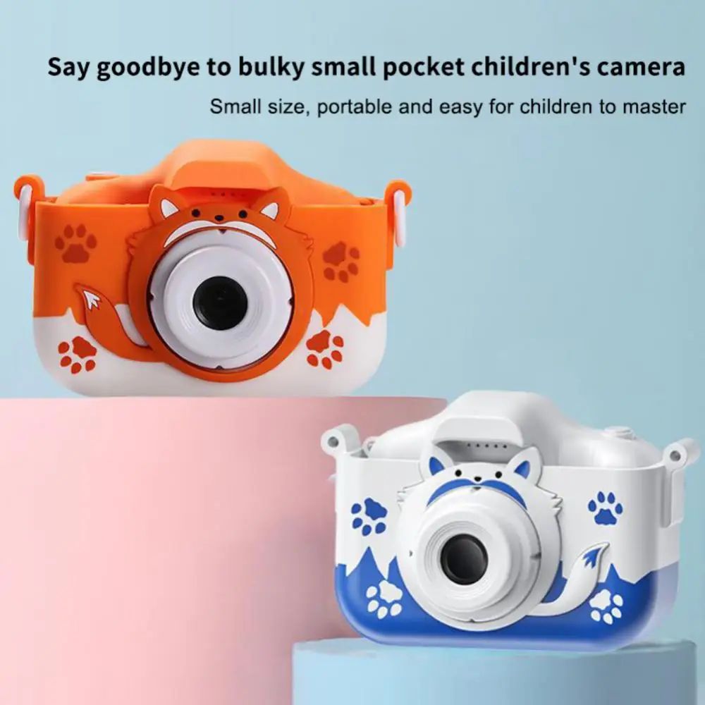 

Cartoon Fox Protective Cover Video Recording X5s Children's Camera 400mah Digital Camera Super Long Endurance Children's Camera