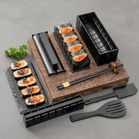 10pcsset diy sushi maker equipment kitjapanese rice ball cake roll mold sushi multifunctional mould making sushi tools