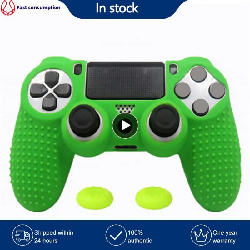 

Grained Non-slip Protective Case White Silicone Case Super Drop-proof Thin And Smooth Game Peripherals Non-slip Cover Pink