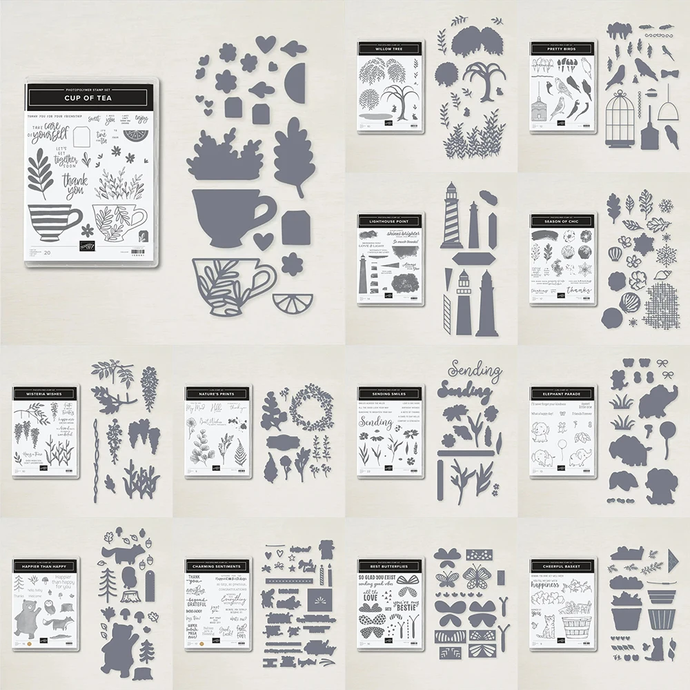 

Clear Stamps and Cutting Dies For DIY Photo Album Handmade Paper Greeting Card Decoration Embossing Crafts Stencil 2022-2023 New