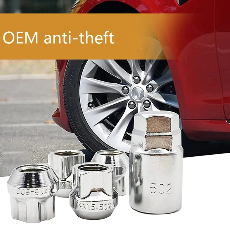 

4 шт., конусные замки для колес Tesla Model S/3/X/Y Wheels M14 X 1,5