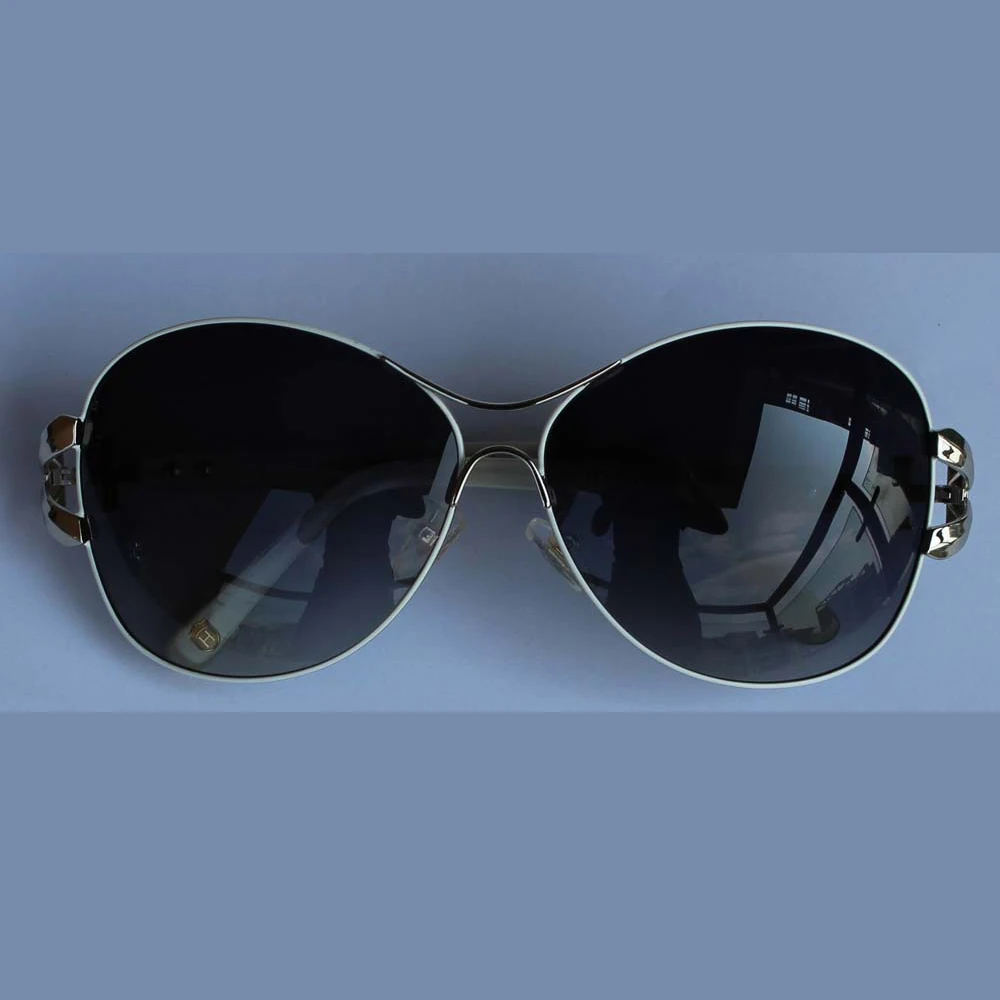 Женские солнцезащитные очки-бабочки UV400 модные поляризационные с металлической