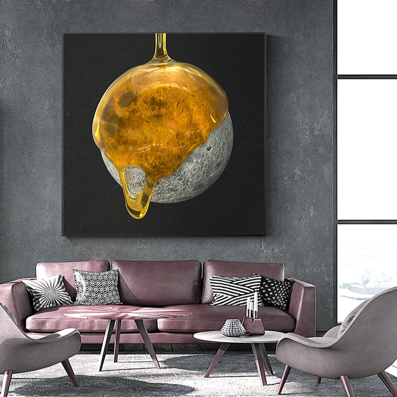 

Абстрактная Роскошная жидкость на холсте, минималистичные Современные настенные художественные плакаты, картины для гостиной, домашний де...