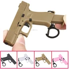 Брелок G45, портативный миниатюрный тактический брелок, брелок для ключей, украшение для оружия в форме пистолета