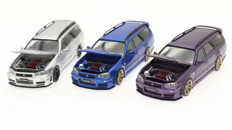 

** Предзаказ ** зум 1:64 Nissan GTR34 Wagon открывающийся капот ** предзаказ **