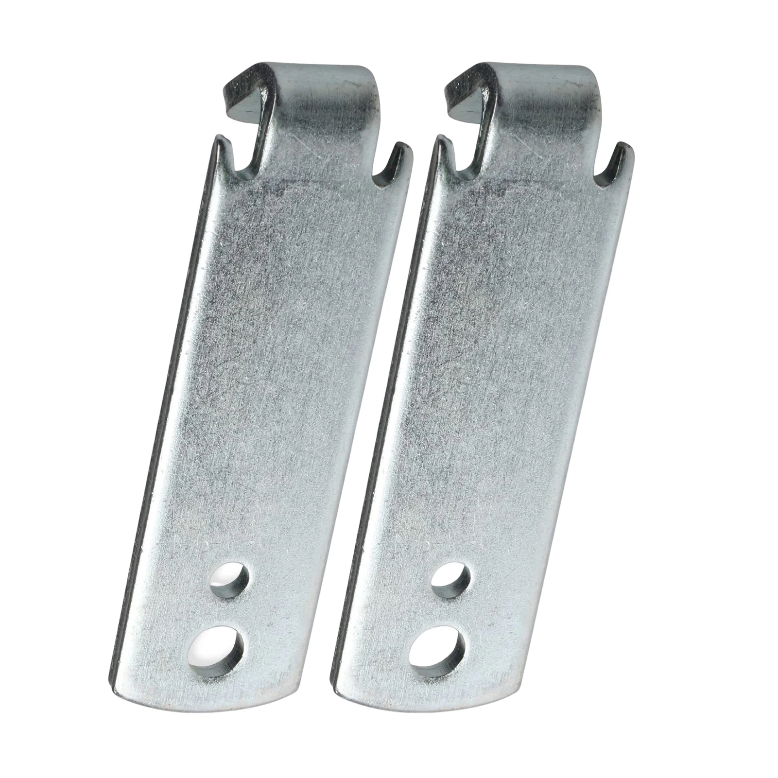 

2pcs 2 Hole T Post Clips Durable Fixing Time Saver Multi-functional Strong Carbon Steel Silver Galvanized Fence Wire Tool Barb