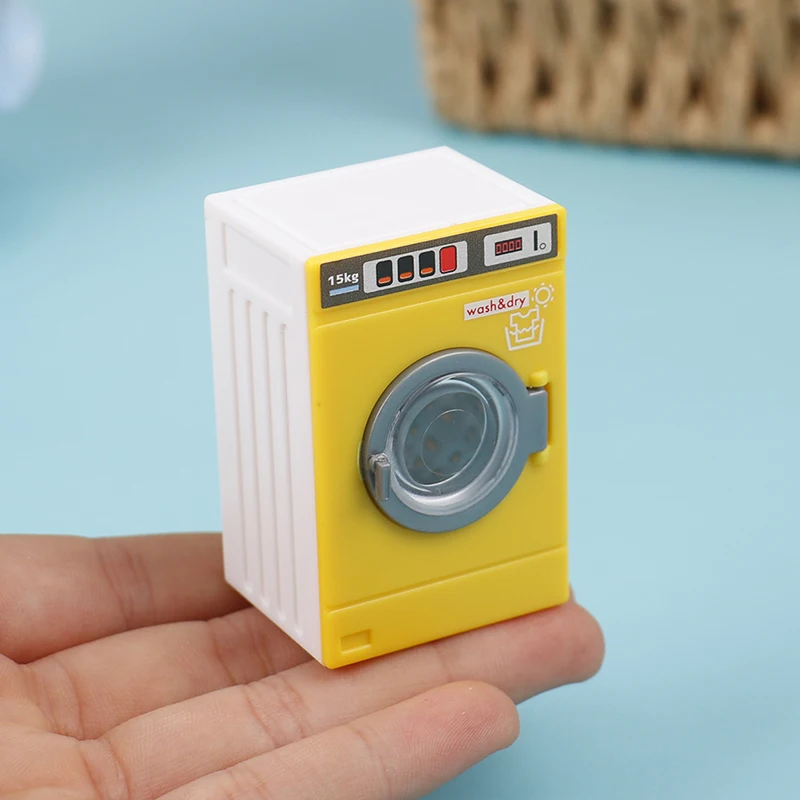 

1 Pc 3 Colors Dollhouse Miniature Furniture Home Appliance Laundry Washing Machine Model