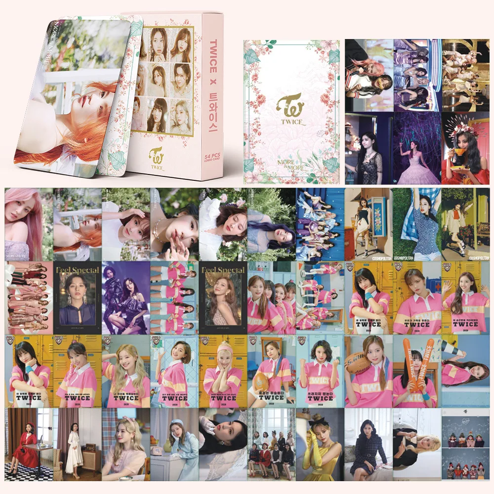 

54Pcs/box Kpop TWICE Lomo Cards Album Photocard for Fans Collection Idol Gift TWICE High Quality Postcard HD Print Cards