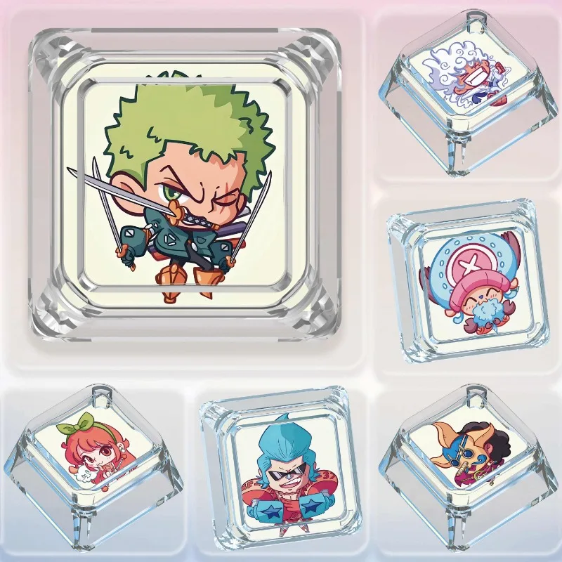 ONE PIECE аниме персонализированная клавиатура Луффи в форме креста одиночная