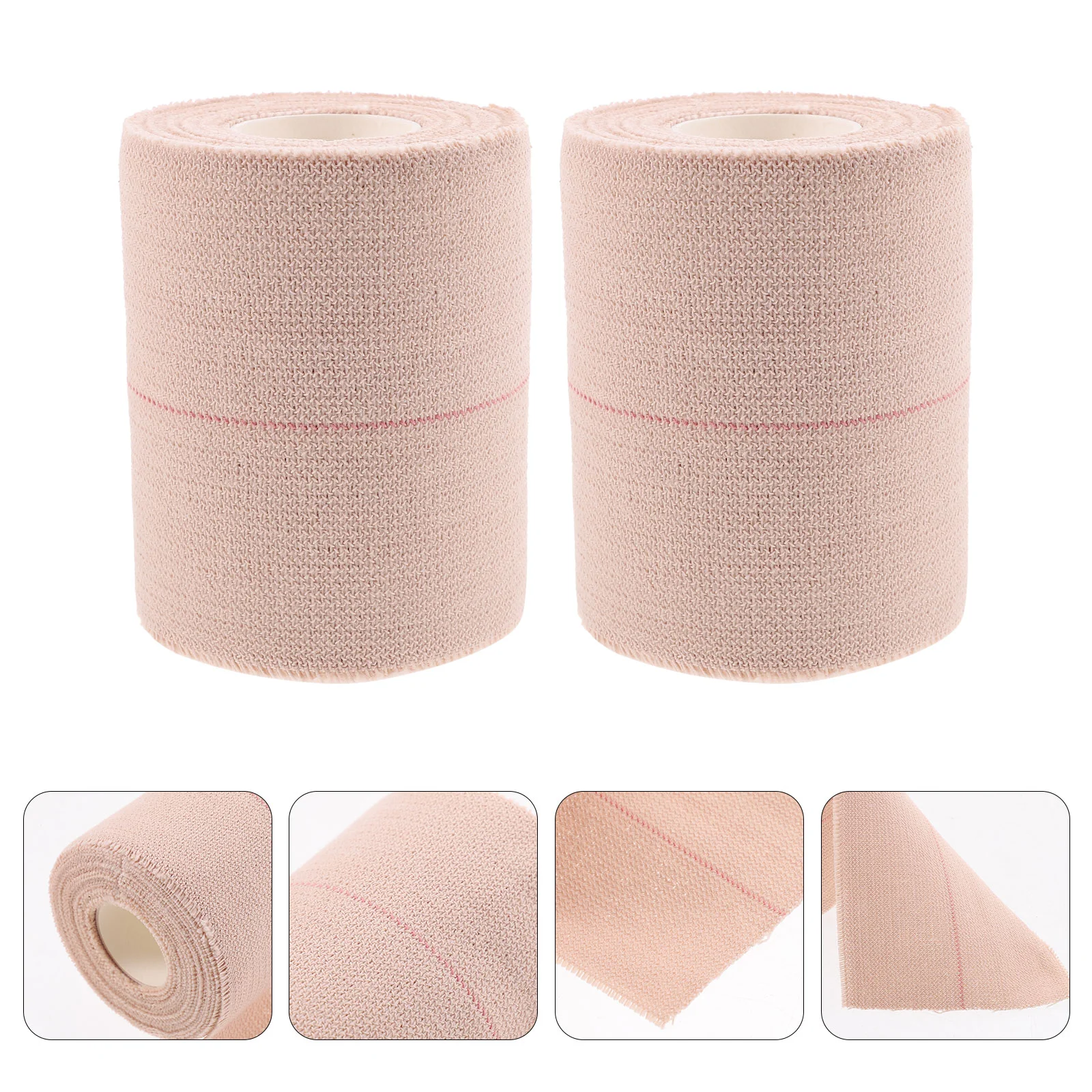 

2 Rolls Sports Tape Combination Elastic Cohesive Bandages Wrap Self Adhesive Wraps Cotton
