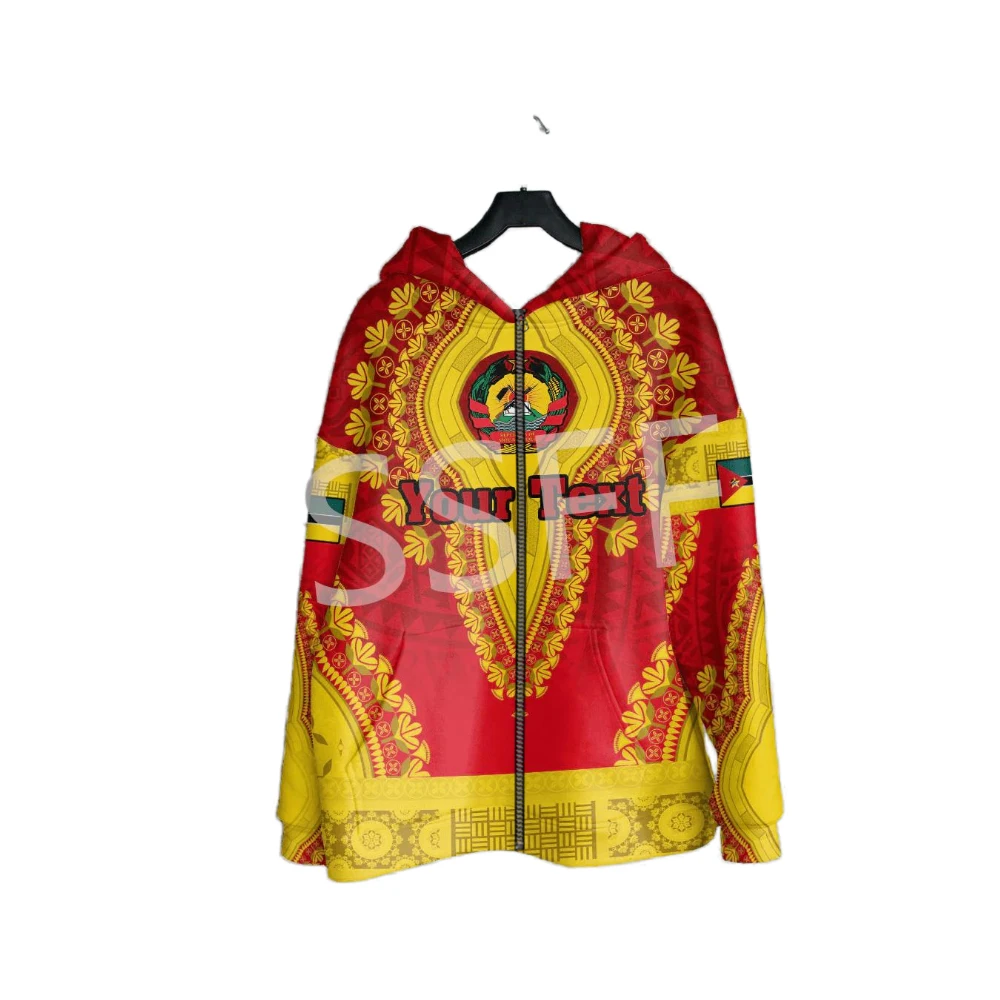 Черная история Африка Страна Мозамбик Татуировка Ретро Спортивный костюм Винтаж