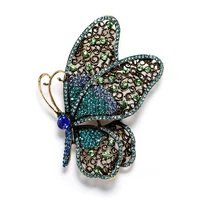 large diamond butterfly brooch womens sex beauty insect leisure office brooch pin gift