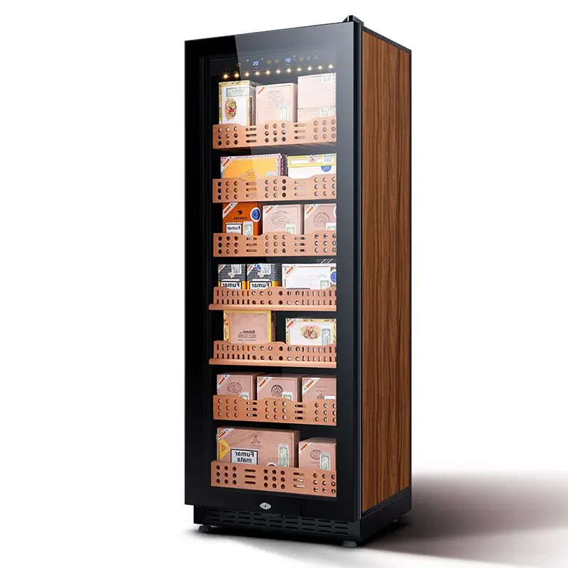 Электронный охладитель хьюмидор с компрессором 300 штук для сигар контролем