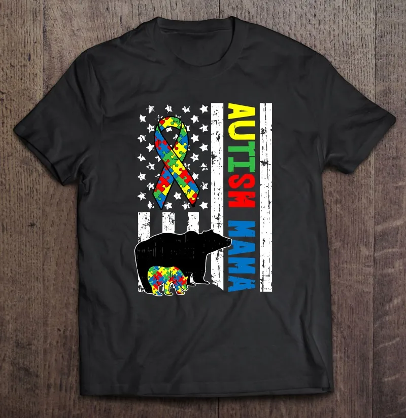 

Футболка унисекс с надписью «Мама Медведь»