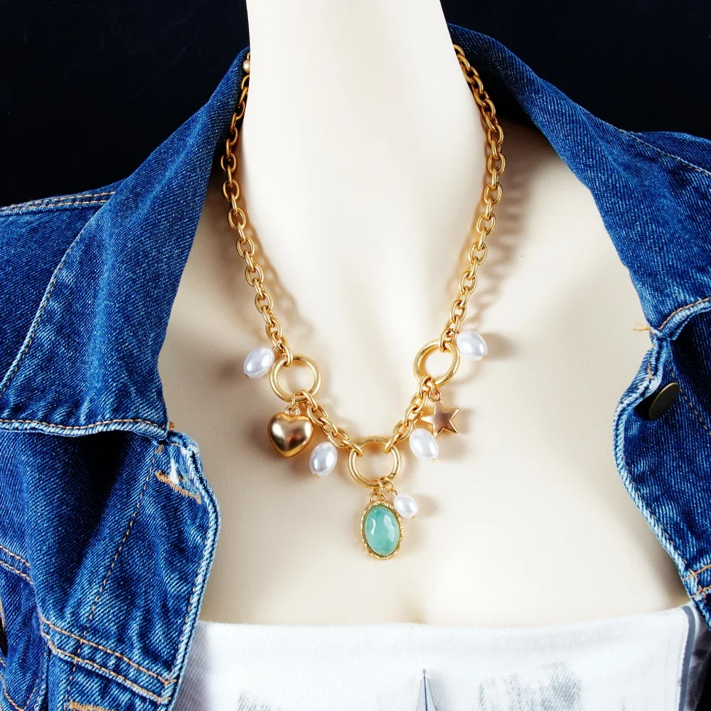 Огромный кулон в виде кальмара ракушка морской конек осьминог кит жемчужное