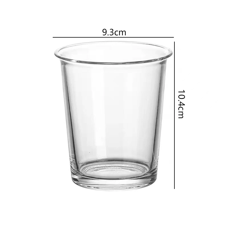 Винтажная кофейная стеклянная ретро-кружка объемом 360 мл для завтрака и молока