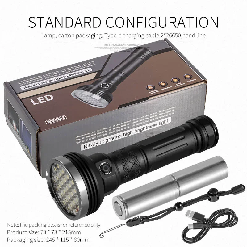 

E－SMARTER супер яркий фонарик W520-2