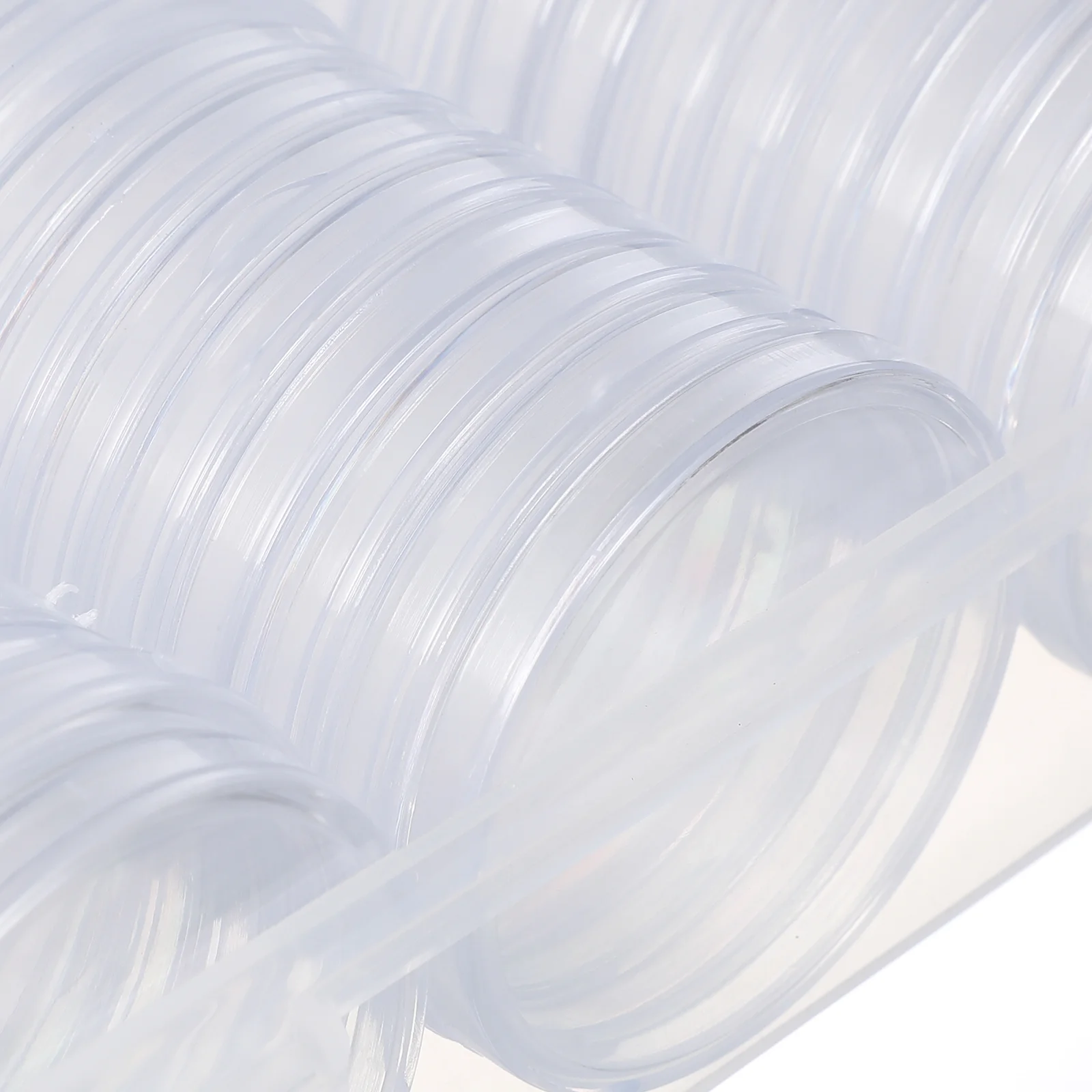 Прозрачная памятная круглая коробка для сбора монет (40 мм 100 шт.) Чехол-лоток