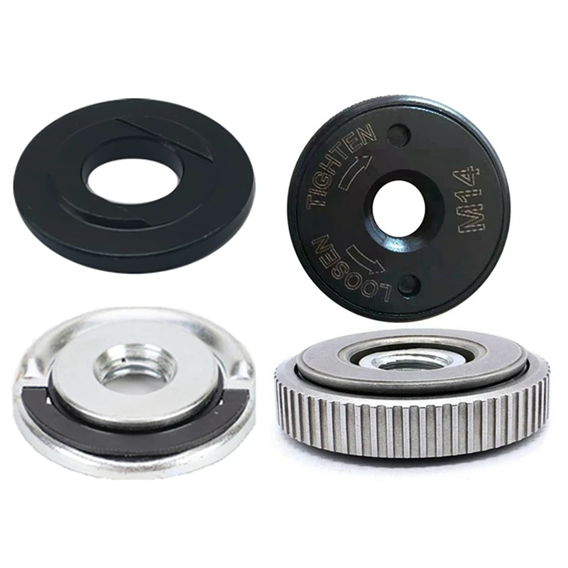 

4Pcs Angle Grinder M14 Thread Inner Outer Flange Nut Set Tool Quick Release Nut Power Replacement Part For Makita