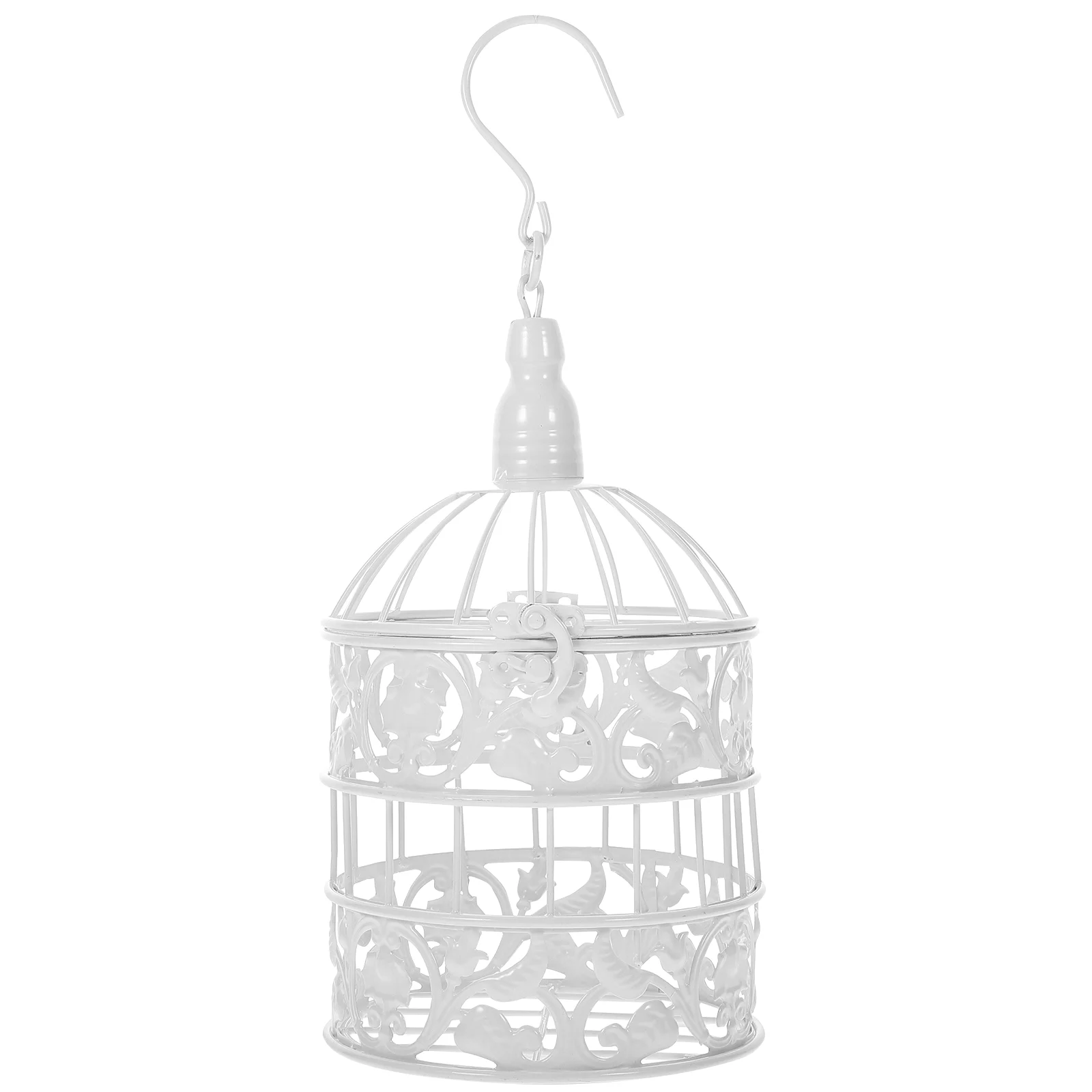 

Birdcage Decoration Retro Home Wedding Iron Ornament Metal Flower Party Wrought Desktop Adorn Photo Prop Scene Layout