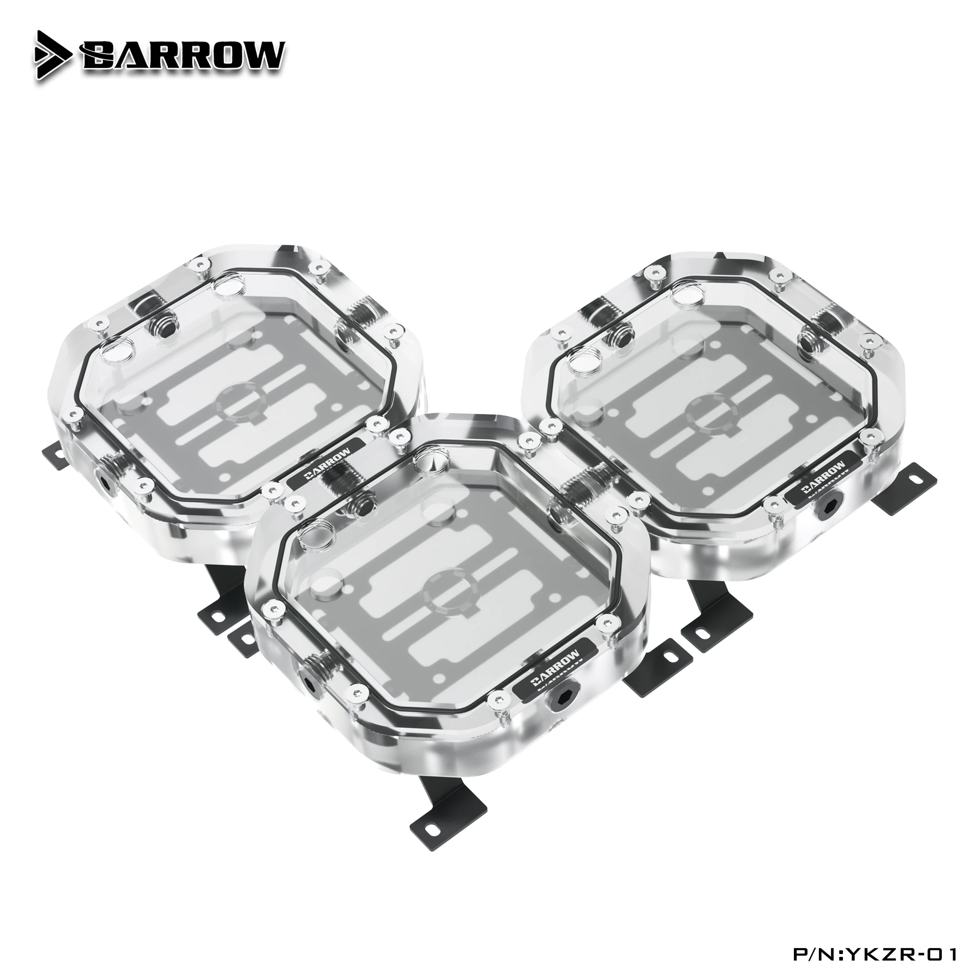 

Barrow YKZR-01 радиатор водяного охлаждения, комбинированный разделенный резервуар, акриловый интеллектуальный RGB резервуар для воды с крепление...