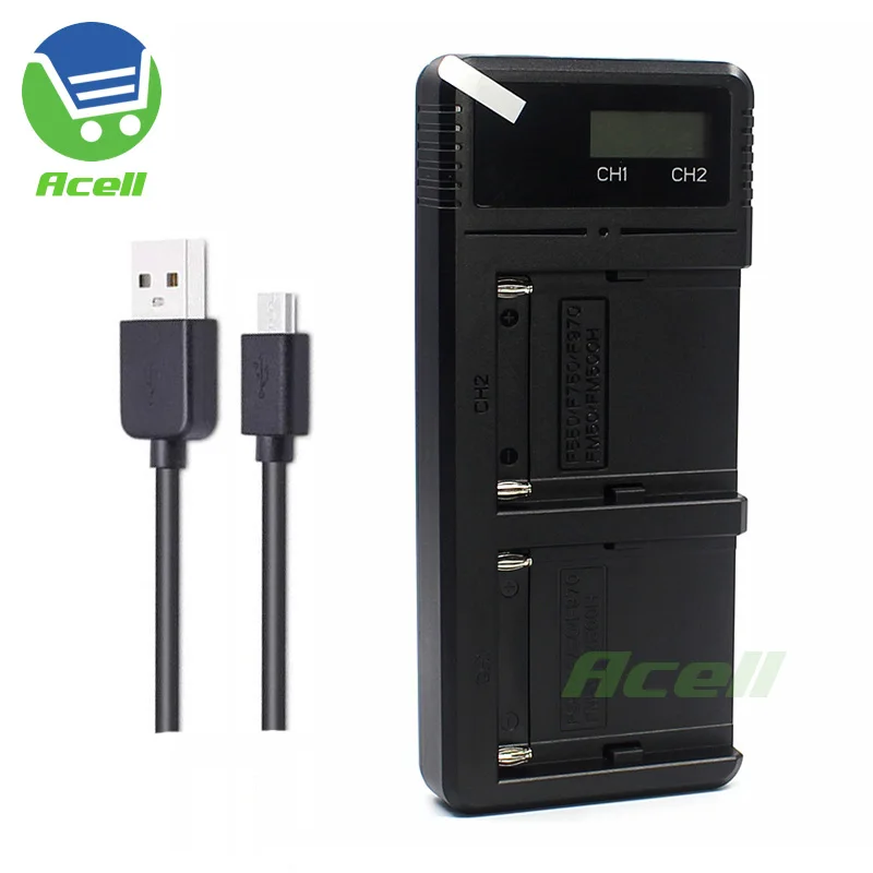 Быстрое двойное зарядное устройство USB для SONY a77II NP-FM500H a99II ILCA-77M2 A77 a500 a550 a560 a580 a700 a850