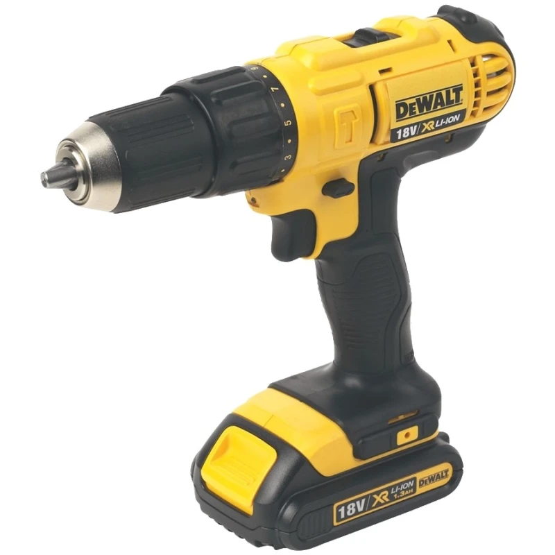 Дрель шуруповерт аккумуляторная DeWalt DCD776S2 (Подсветка рабочей зоны индикатор