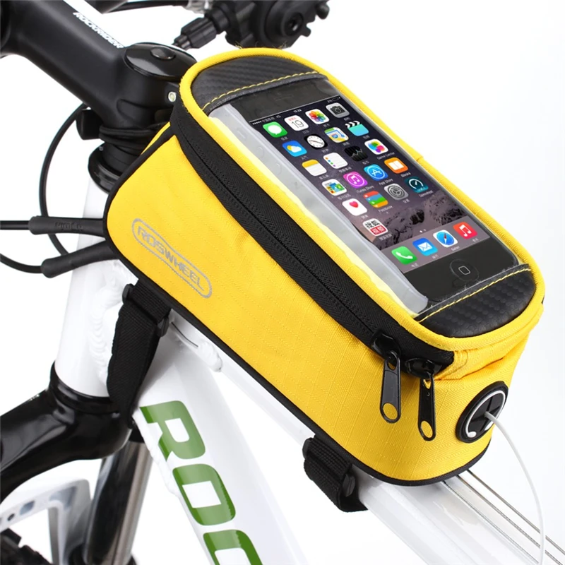 

New Bicycle Saddle Bag with GPS Touchable Screen Phone Bags Bike Bags Purse Car Organizer Car Gadget