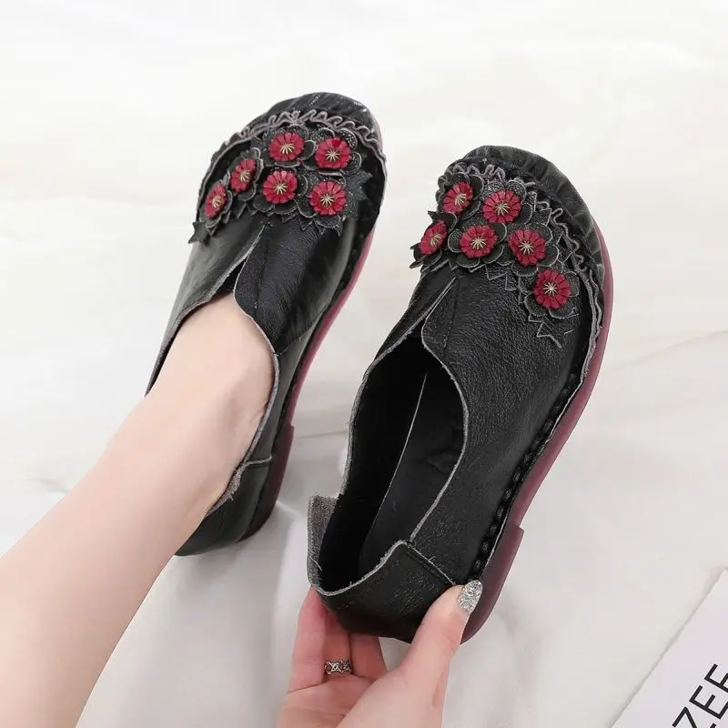 Wide Toe Flats Shoes Women Elastic Summer Loafer Ballet Shoes Ladies Chic Elegant Moccasins Woman Driving Shoes Free Shipping