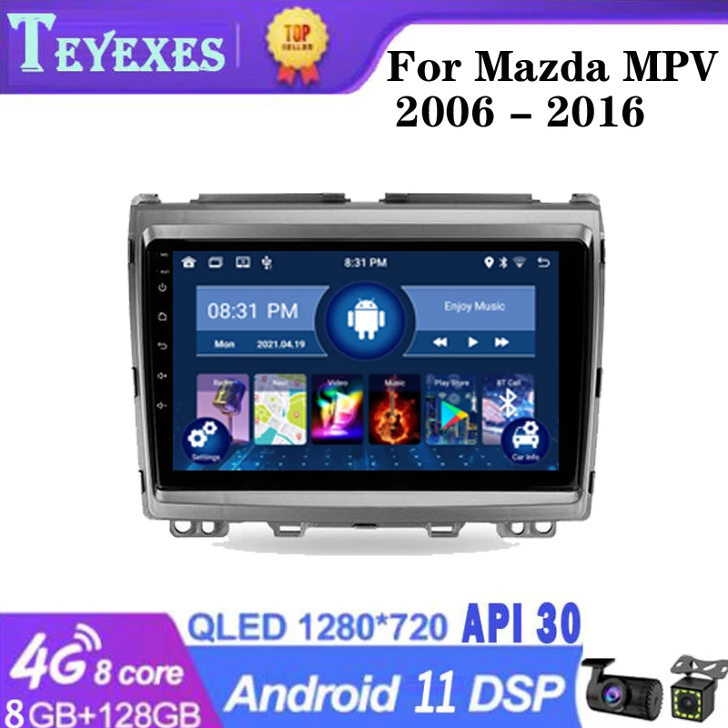

Автомобильный радиоприемник TEYEXES для Mazda MPV LY 2006-2016, стерео, мультимедийный видеоплеер, навигация GPS, Android, 2 Din, 2din