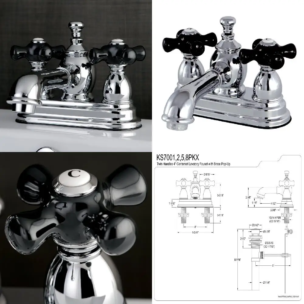 

Elegant Polished Chrome 4-inch Centerset Bathroom Faucet – Upgrade Your Look & Feel with a Sleek, Refined Upgrade!