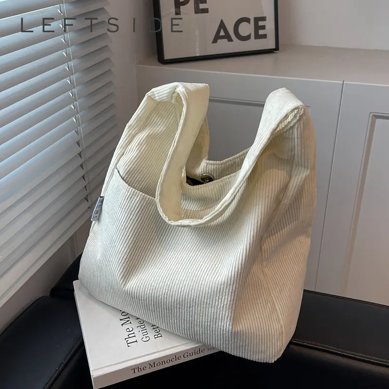 LETTSIDE Big Tote Bags for Women 2023 Trend Designer Winter Shoulder Side Bag Casual Style Shopper Shopping Travel  Handbags