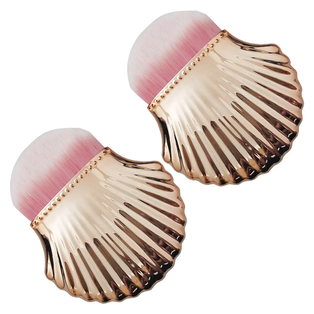

2Pcs Nail Brush Nail Cleaner Brush Makeup Powder Brushes Blush Brushes Kabuki Brush Nail Tools