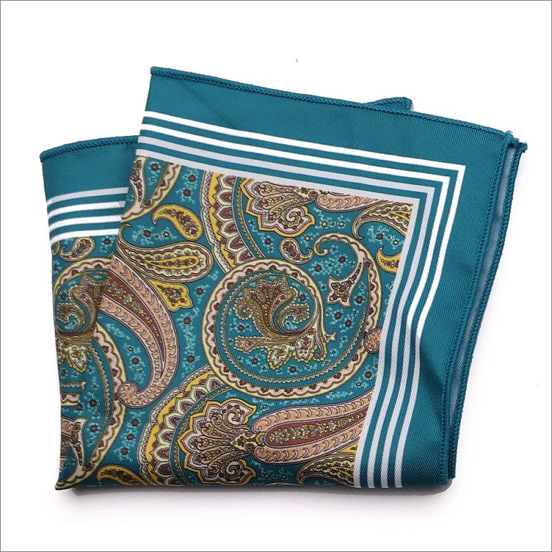 Fashion Accessories 48-color Man Hanky Pocket Square Handkerchief Paisley Design Houndstooth Printing Matching Scarf | Аксессуары для