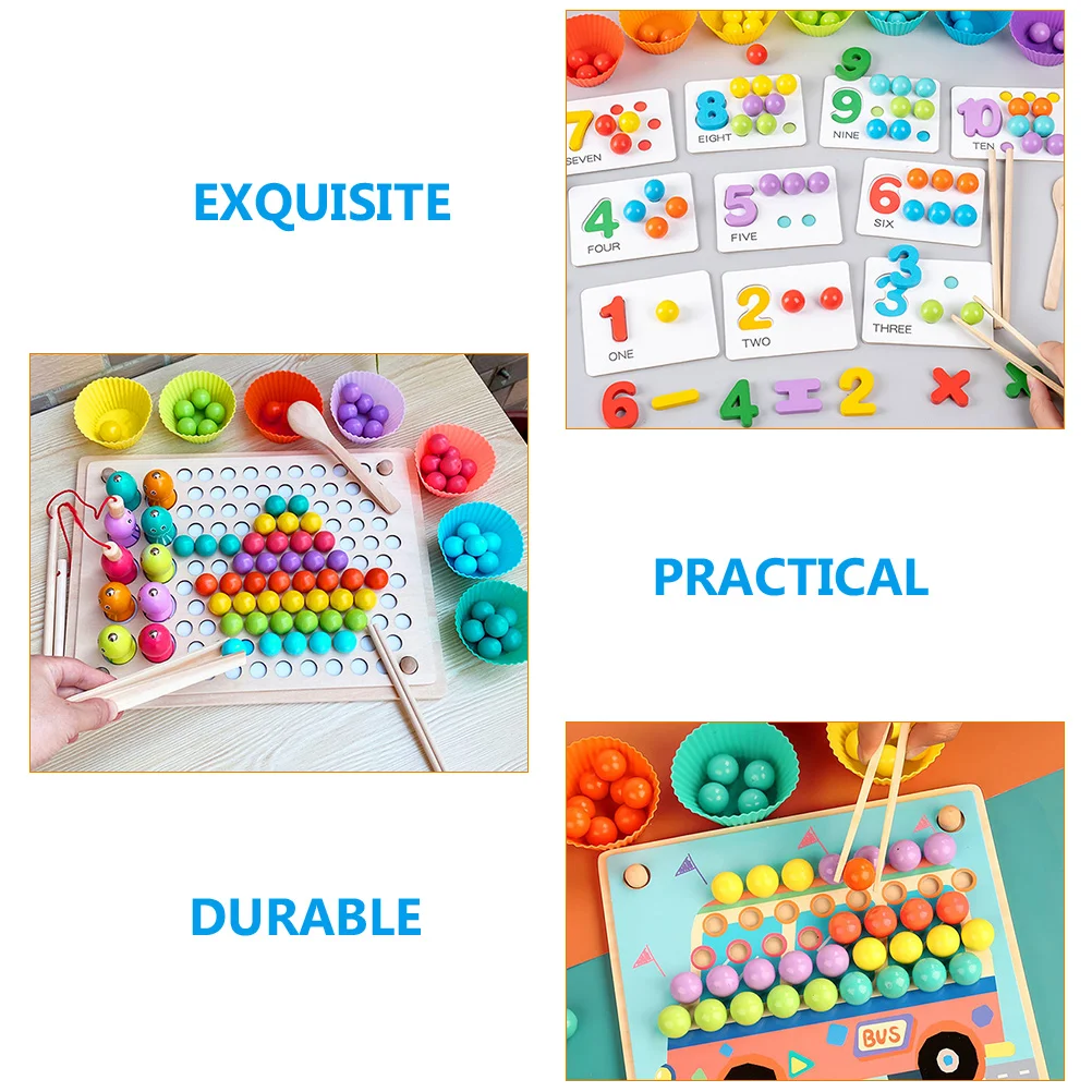 Строительные игрушки для стеблей деревянные пинцеты инструмент родителей и