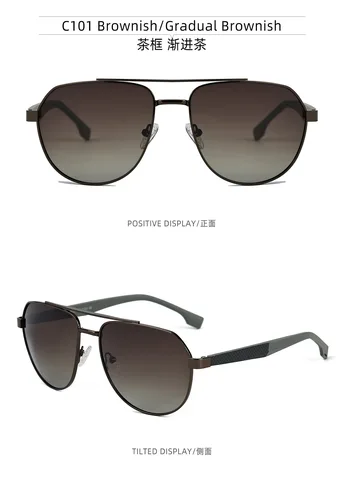 Солнцезащитные очки градиентные для мужчин и женщин UV-400, поляризационные, в винтажном стиле, квадратной формы, большие размеры