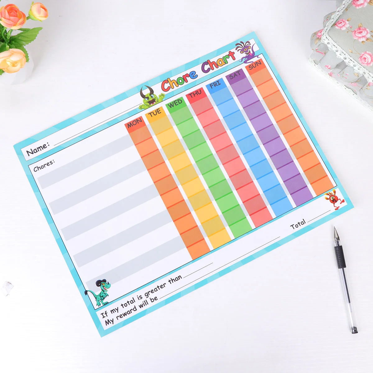 

Board Weekly Chart Planner Dry Erase Menu Meal Whiteboard Fridge Organizer Chore Behavior Refrigerator Responsibility Children