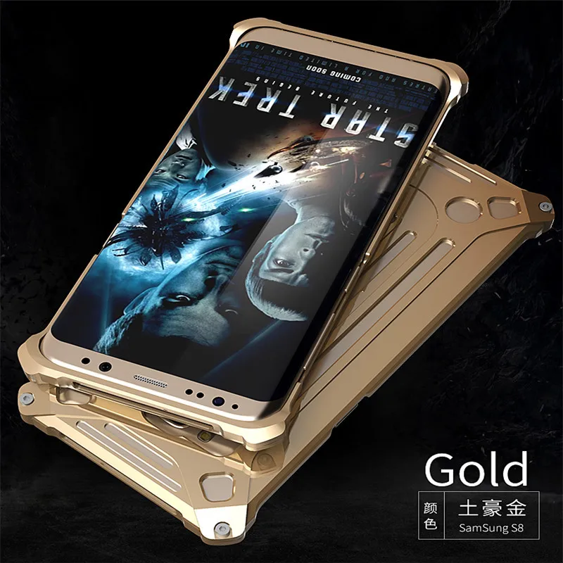 2018 Direct Selling Rushed For Samsung S8 Luxury Glitter Hard Slim Metal Frame Armor Protective Back Phone For Plus Cover Funda